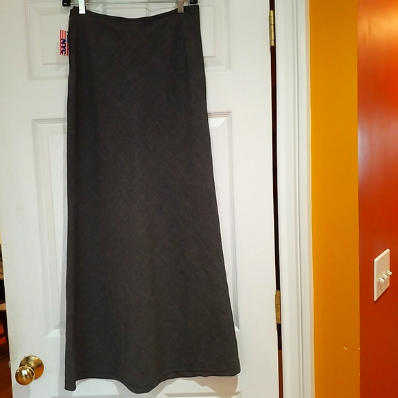 NYC MADE! Vintage Skirt! Perfect Condition. Charcoal Gray. NWT. Long, Maxi. - Picture 2 of 11